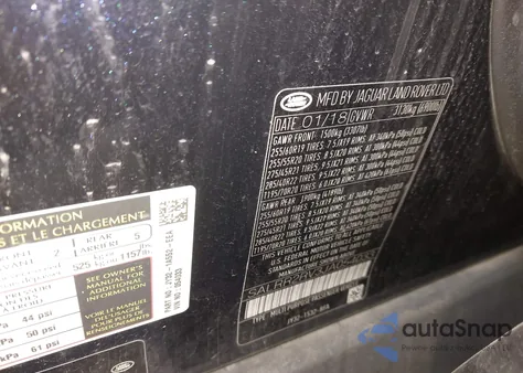 2018 Land Rover Discovery Hse z USA, uszkodzony, nr VIN SALRR2RV3JA054033